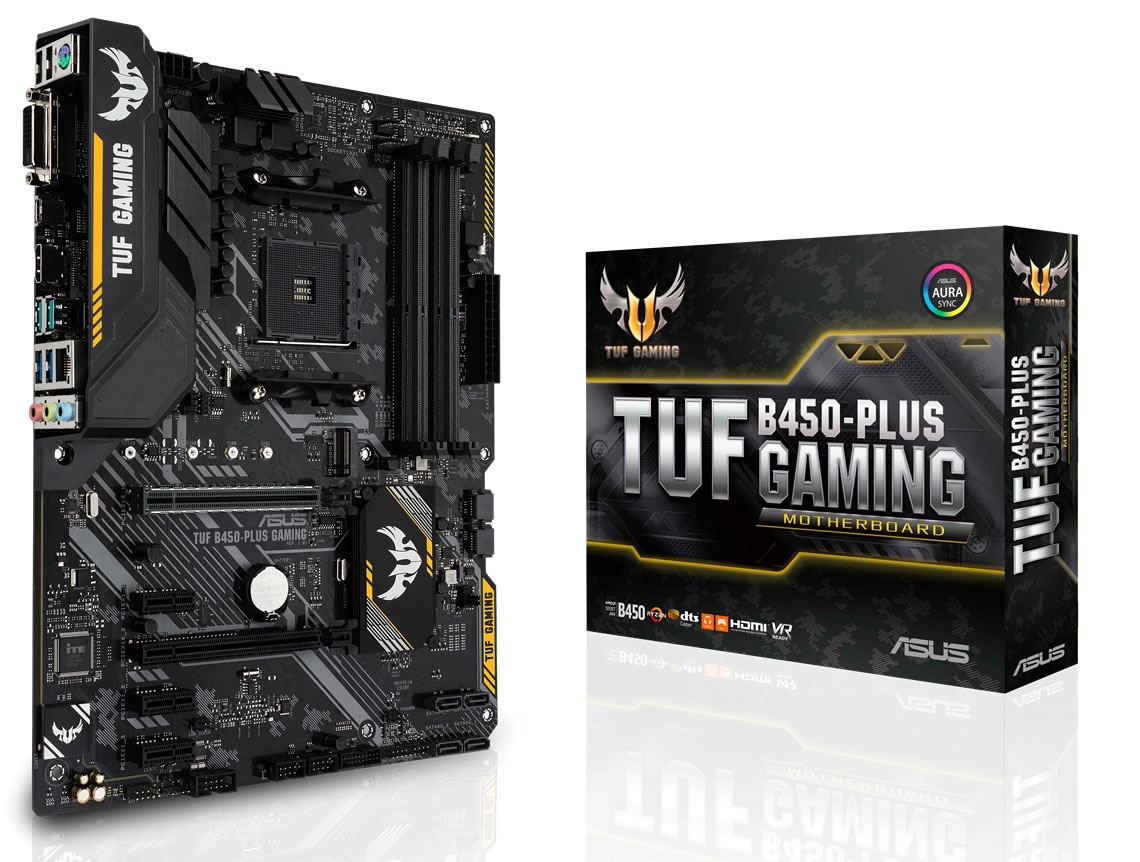 Asus TUF B450-Plus Gaming AMD AM4 B450 Chipset ATX Motherboard | Novatech